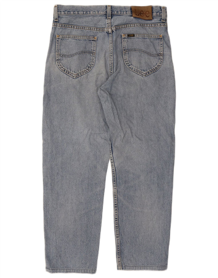LEE Masculino Brooklyn Tapered Jeans W34 L26 Azul Algodão