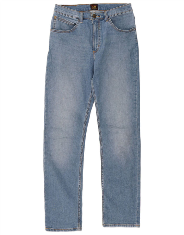 Lee Mens Brooklyn Straight Jeans W30 L32 Azul Algodão