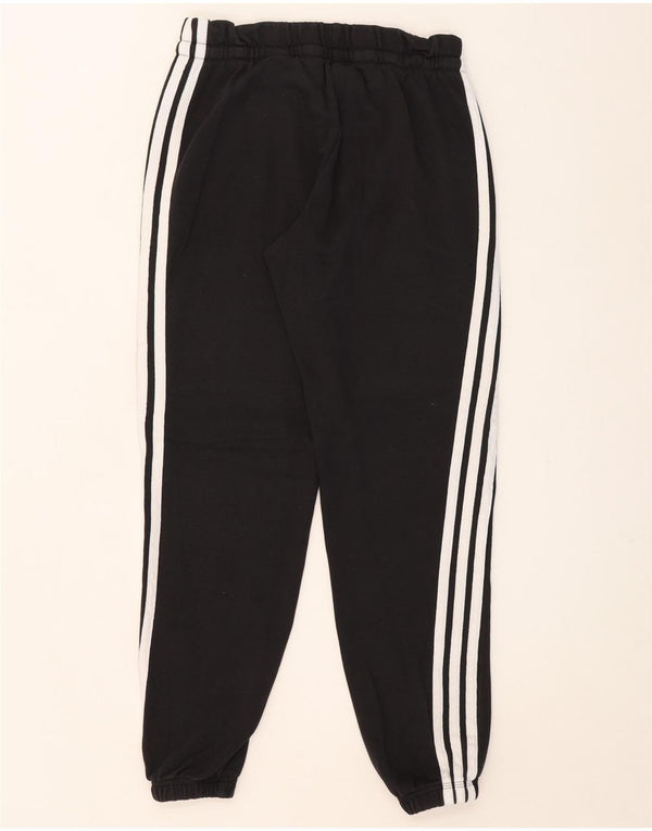 Adidas Womens Tracksuit Calças Joggers UK 12/14 Médio Algodão Preto