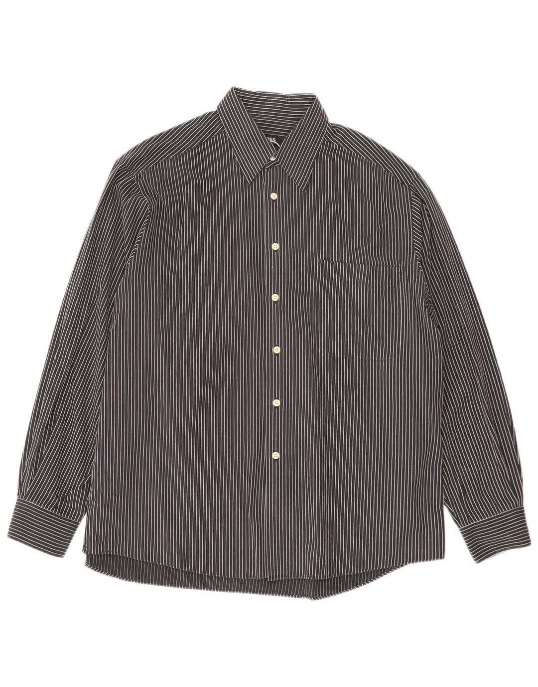 Camisa masculina Hugo Boss XL azul marinho listrada