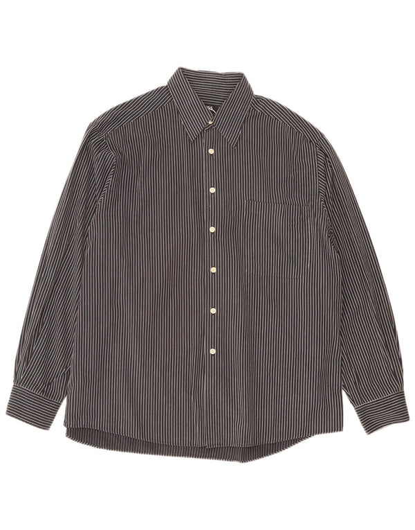 Camisa masculina Hugo Boss XL azul marinho listrada