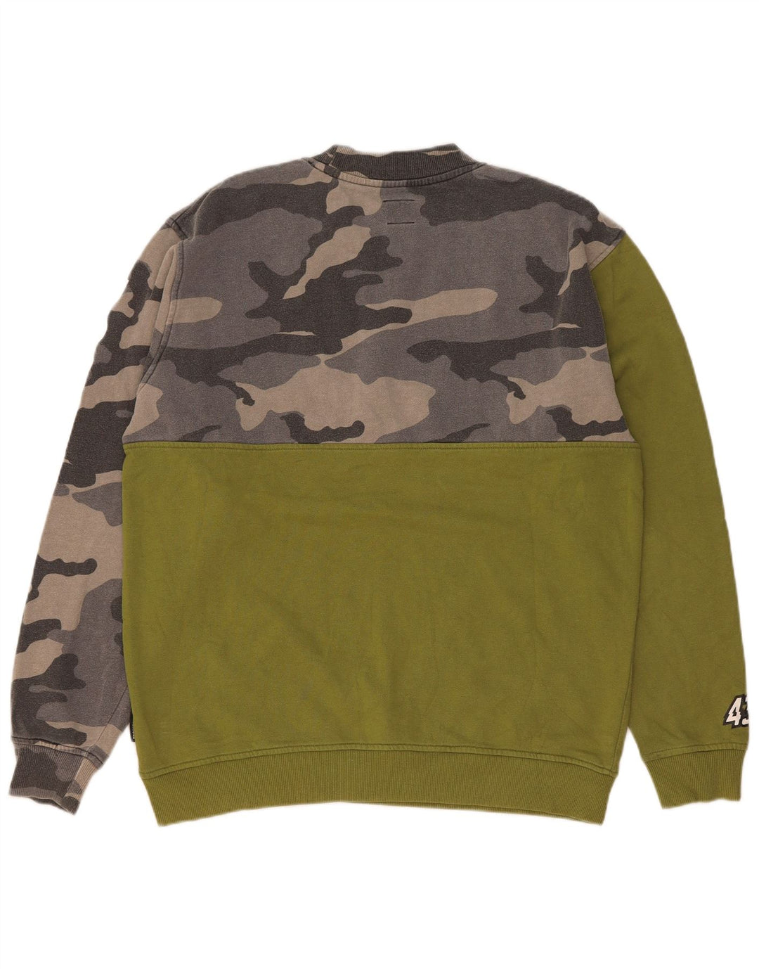 Moletom gráfico masculino DC Jumper grande algodão camuflado verde
