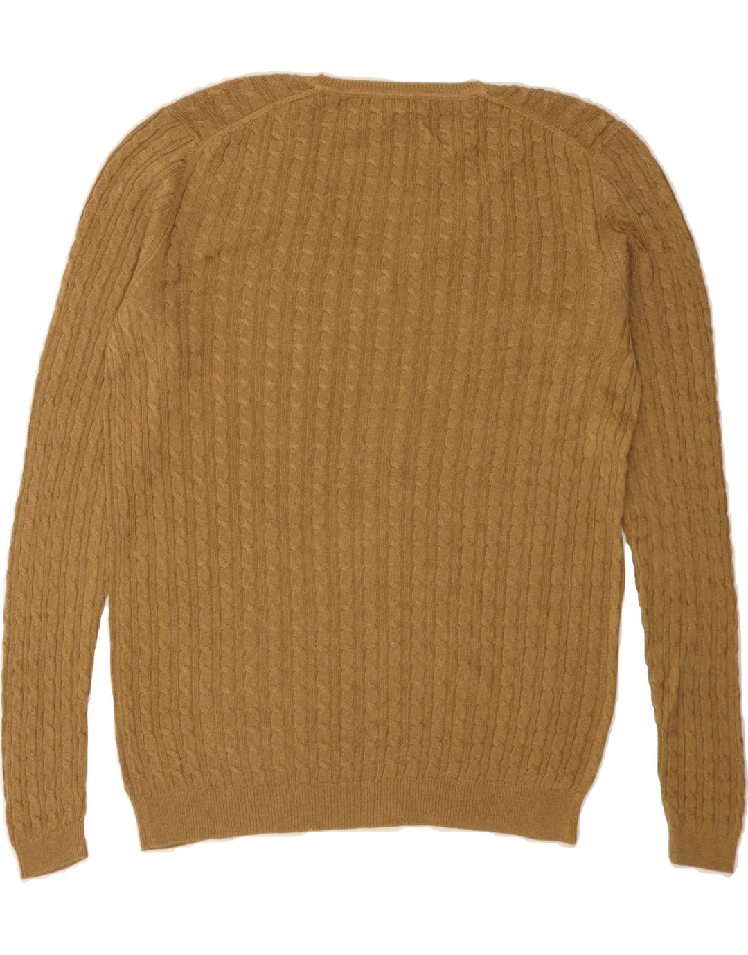 MASSIMO DUTTI Womens V-Neck Jumper Sweater UK 12 Medium Brown Vintage Massimo Dutti and Second-Hand Massimo Dutti from Messina Hembry 