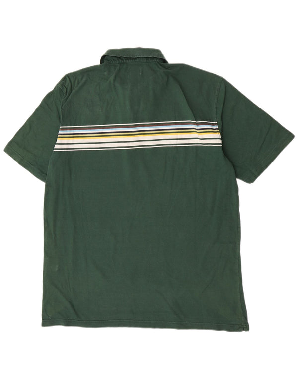 Camisa polo masculina Diadora 2XL algodão listrado verde