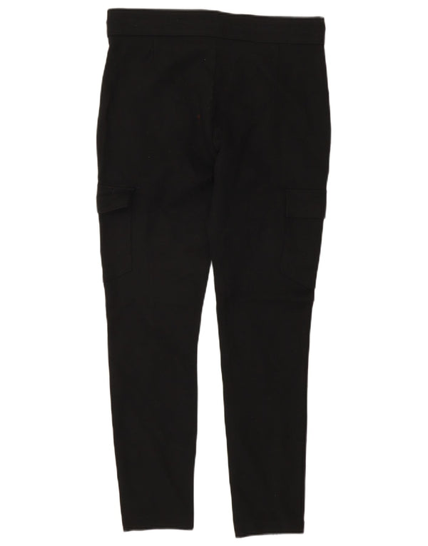 Calça cargo slim feminina Zara médio W26 L26 preta viscose