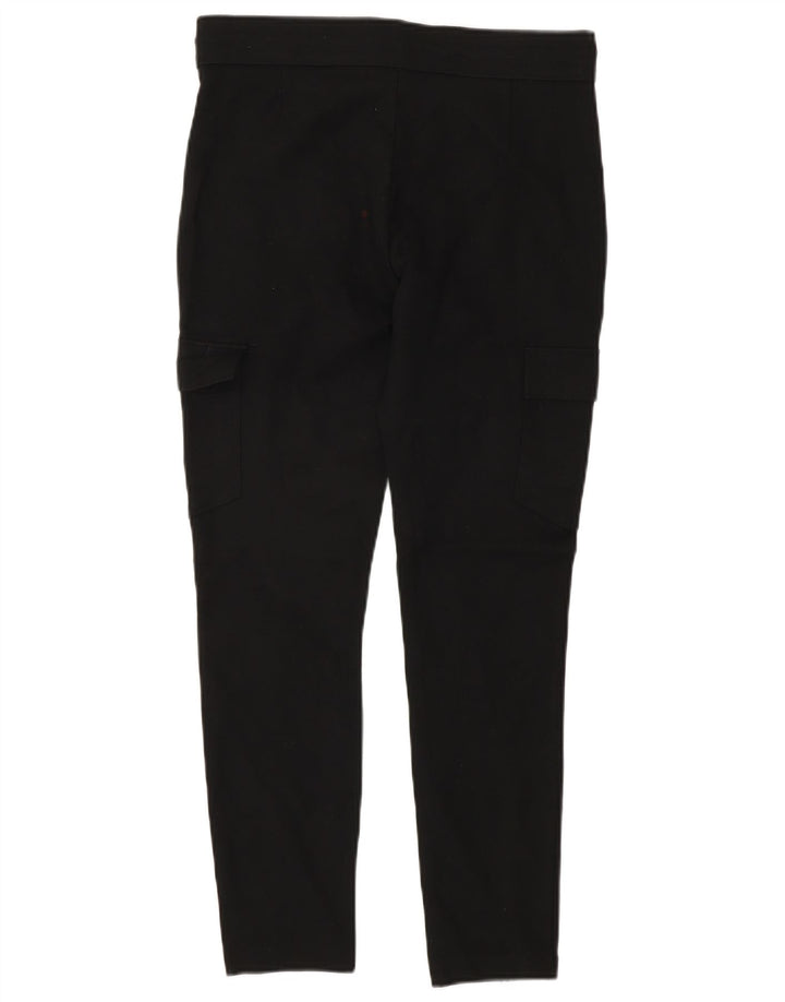 Calça cargo slim feminina Zara médio W26 L26 preta viscose