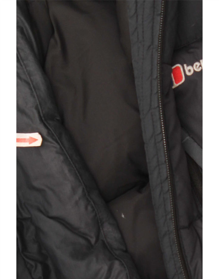 Colete acolchoado masculino Berghaus UK 38 poliéster preto médio