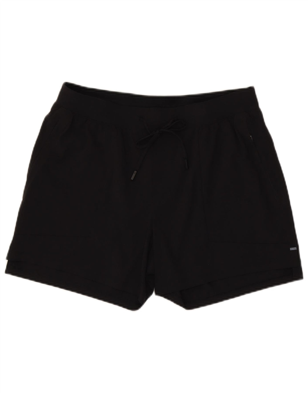Lululemon Shorts esportivos femininos grandes de nylon preto