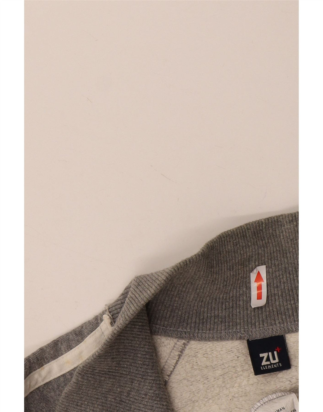 Zu Elements Jaqueta masculina de agasalho gráfico 2XL cinza algodão esportivo