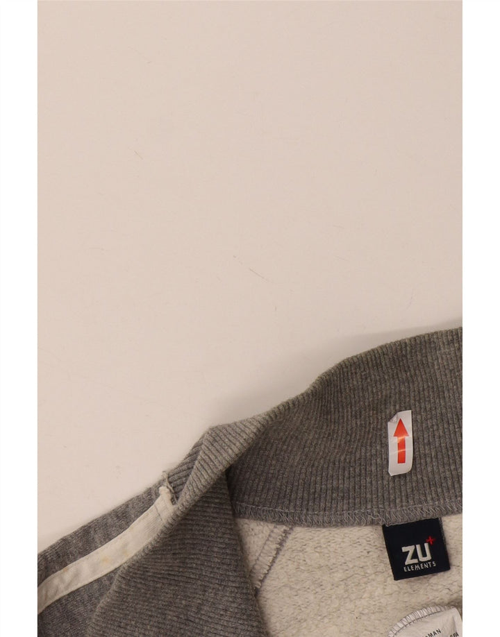 Zu Elements Jaqueta masculina de agasalho gráfico 2XL cinza algodão esportivo