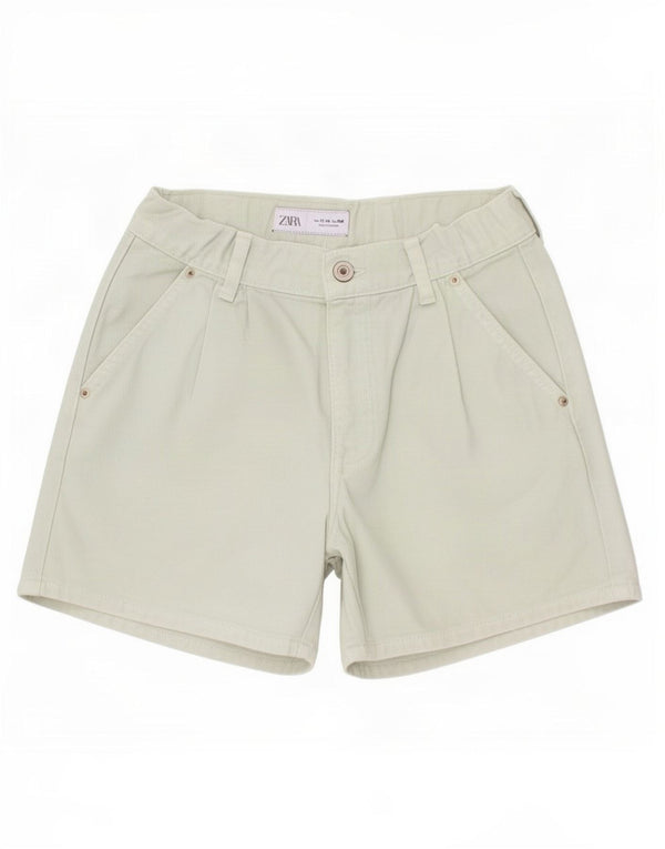Shorts jeans Zara Girls Pegged 13-14 anos W26 Verde