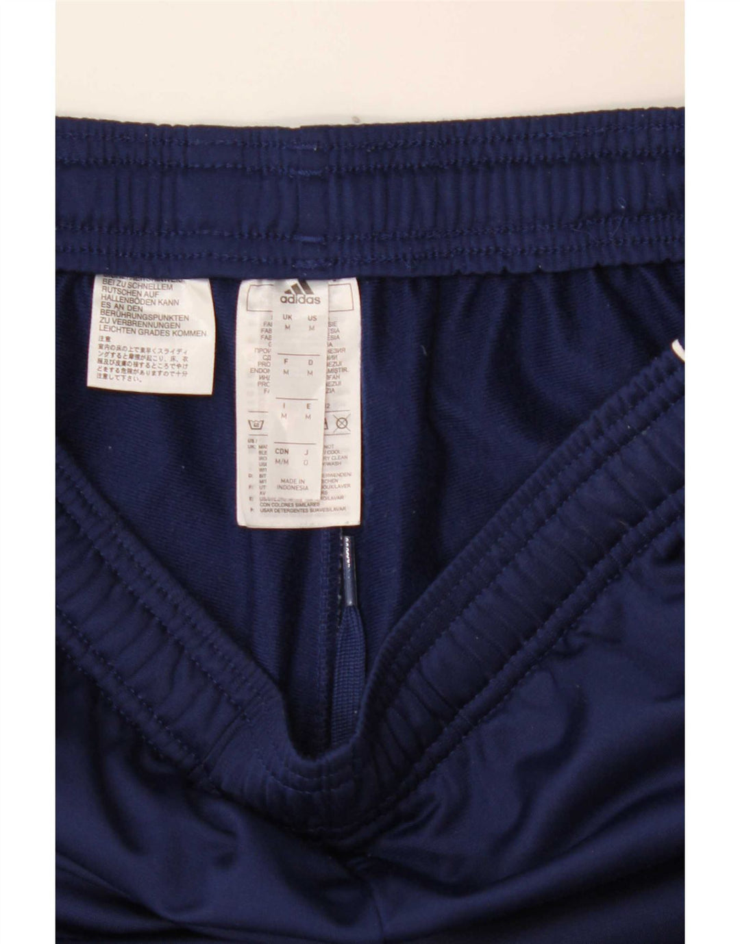 Calça de treino masculina Adidas médio azul marinho poliéster