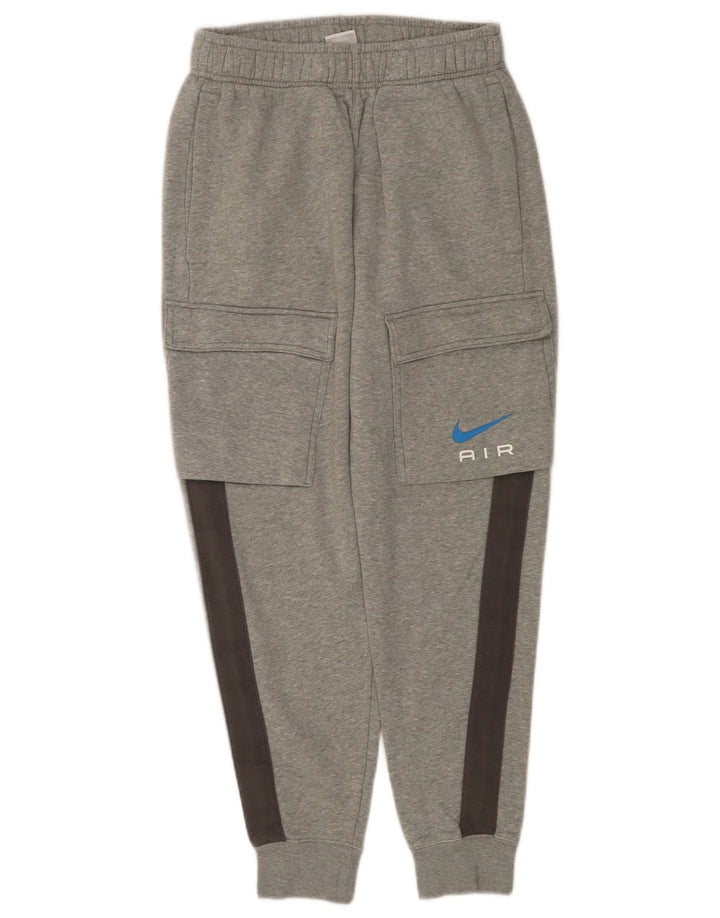 Calça esportiva masculina Nike Cargo Joggers pequeno cinza colorblock algodão