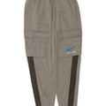 Calça esportiva masculina Nike Cargo Joggers pequeno cinza colorblock algodão