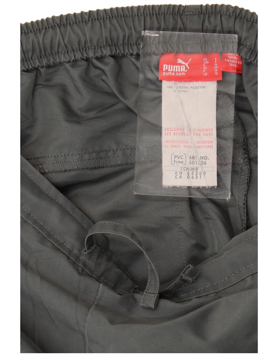 Calça de treino feminina Puma Joggers UK 10 pequeno poliéster cinza