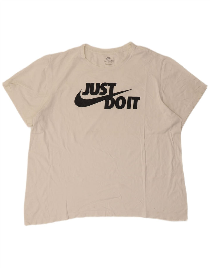 Camiseta Nike masculina gráfica Top XL branca