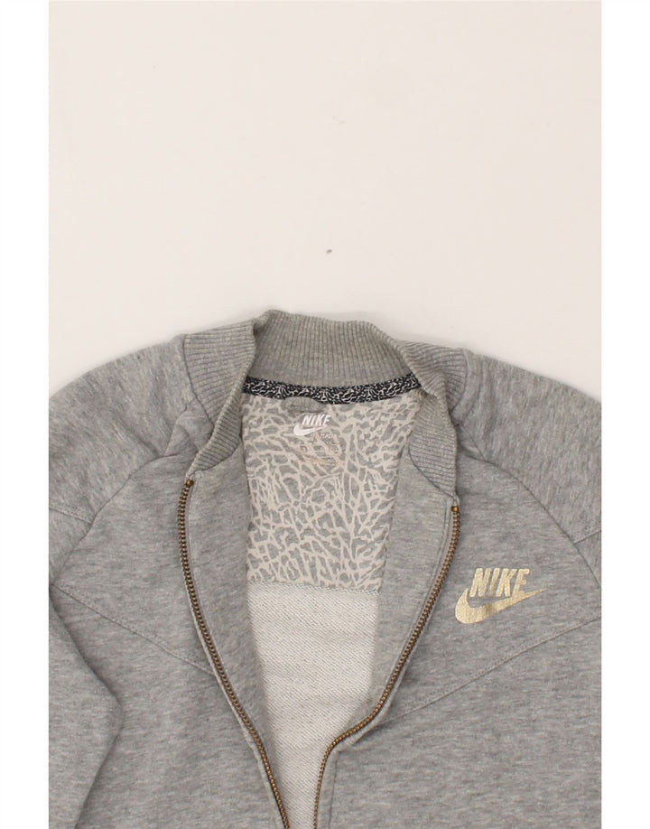 NIKE Womens Tracksuit Top Jacket UK 10/12 Medium Grey Vintage Nike and Second-Hand Nike from Messina Hembry 