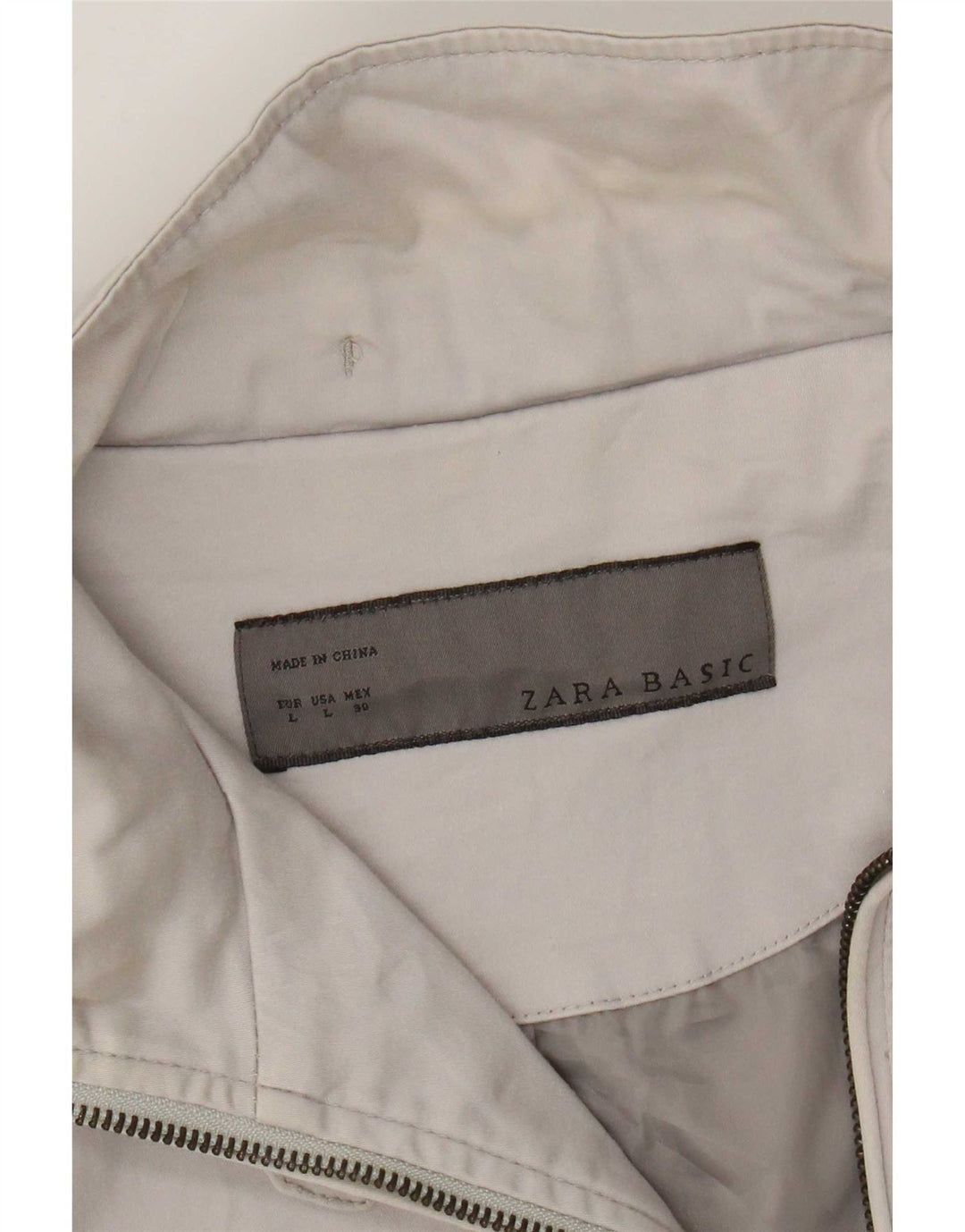 Jaqueta utilitária feminina Zara UK 14 grande bege