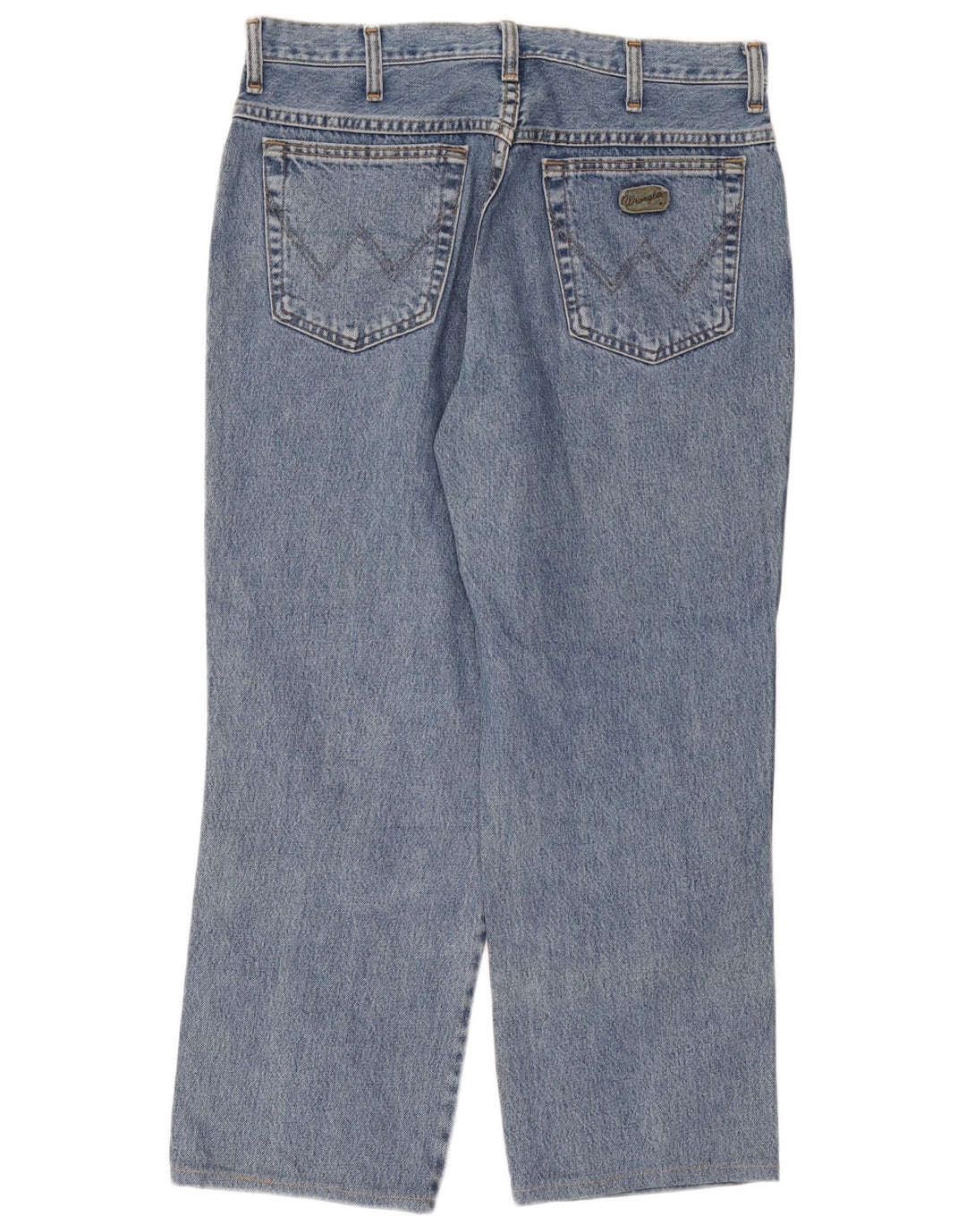 WRANGLER Masculino Alaska Straight Jeans W34 L27 Azul Algodão