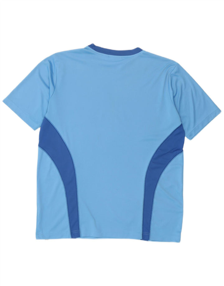 Camiseta masculina Puma Graphic Top médio azul colorblock