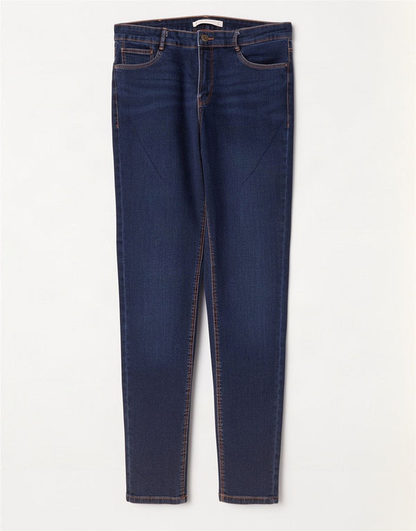 Zara Womens Trafaluc Skinny Jeans EU 42 Grande W32 L28 Azul Algodão