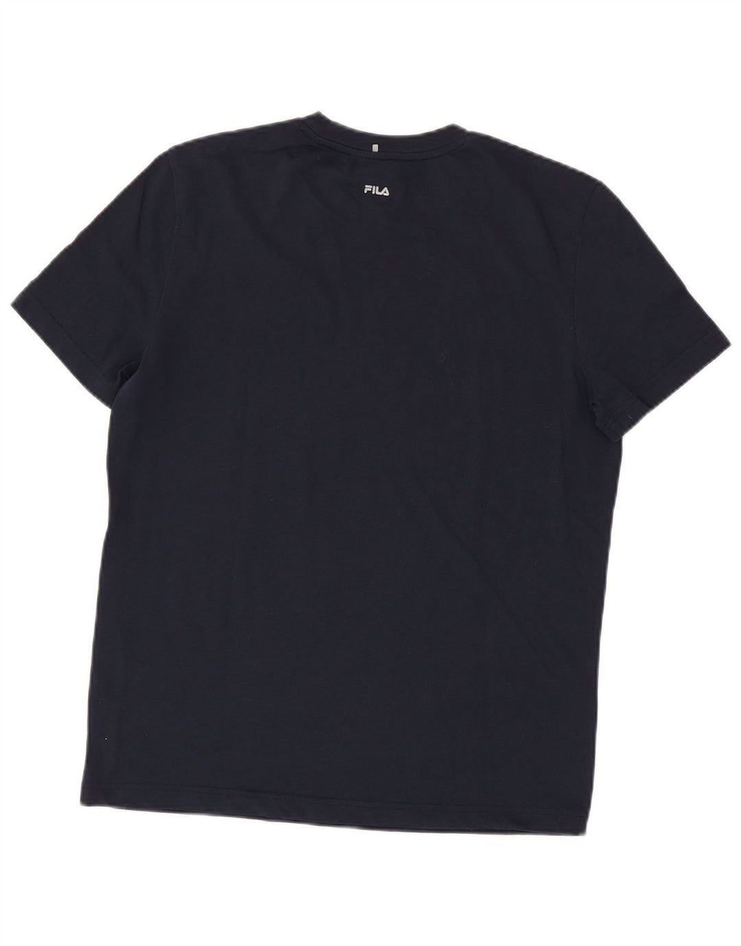 Camiseta masculina gráfica FILA Top pequeno azul marinho