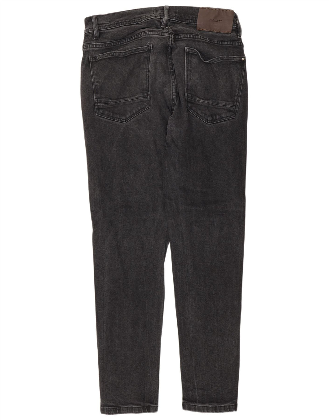 Zara Mens Slim Jeans EU 44 Grande W34 L30 Cinza Algodão