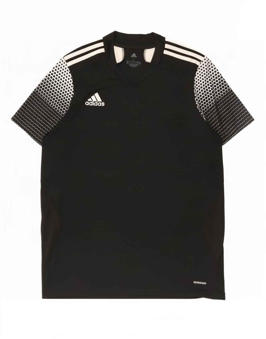 Adidas Mens Aeroready Camiseta Top Grande Preto Colorblock Poliéster