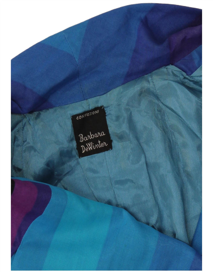 Vestido maxi feminino de manga comprida Barbara UK 10 pequeno listrado multicolorido