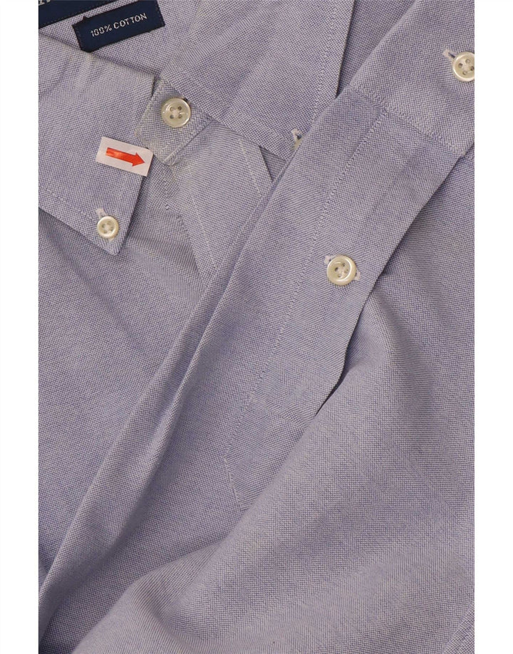 Camisa grande masculina Ralph Lauren 4XL algodão azul