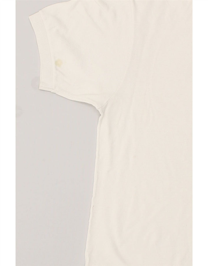 Camisa polo masculina LACOSTE tamanho 3 pequeno algodão branco