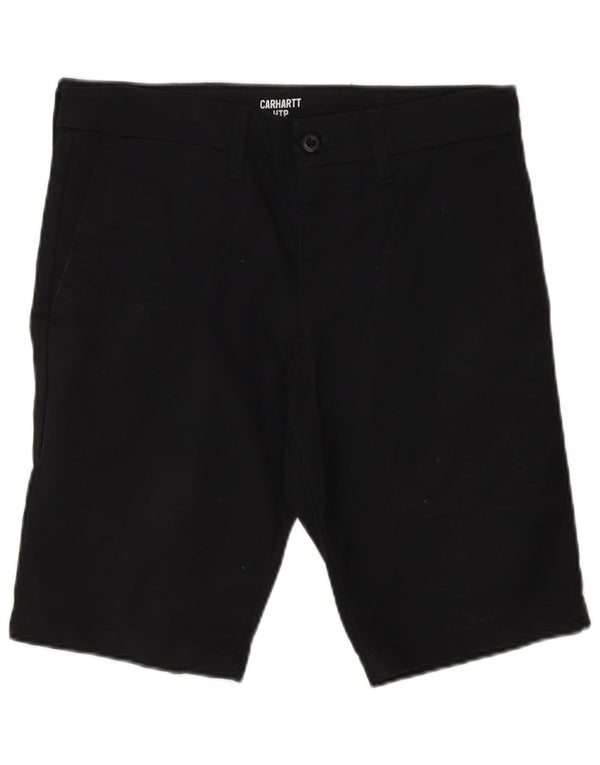 Carhartt Mens Chino Shorts W29 Médio Algodão Preto