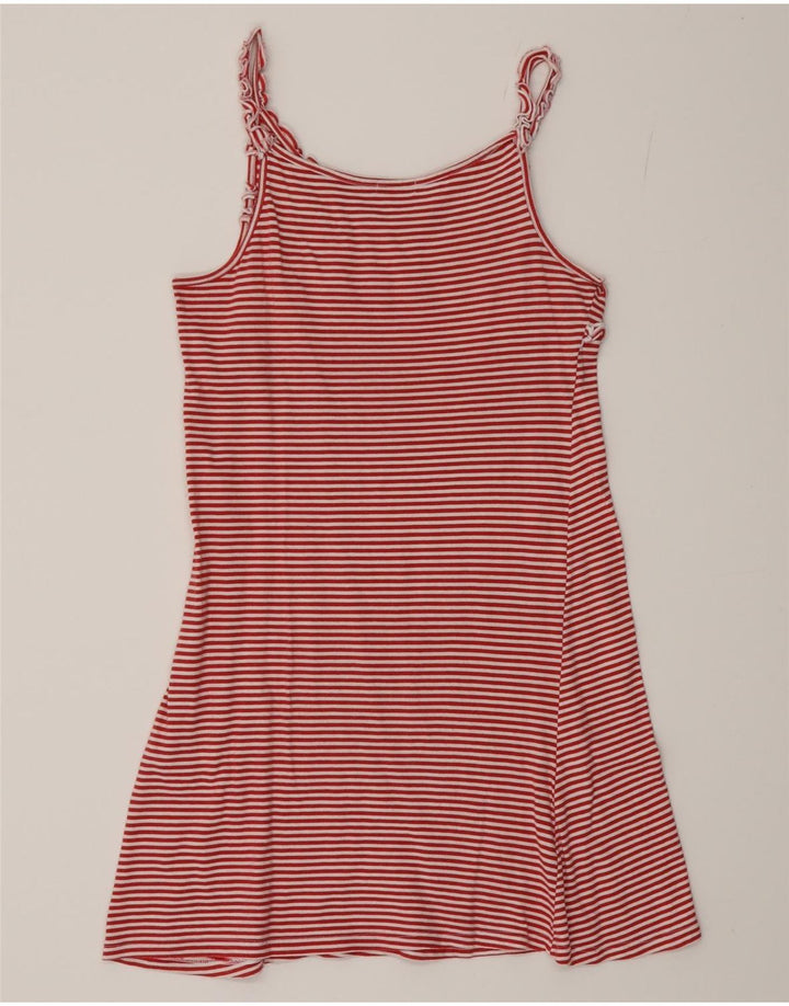 Vestido feminino BENETTON UK 4 XS listrado vermelho
