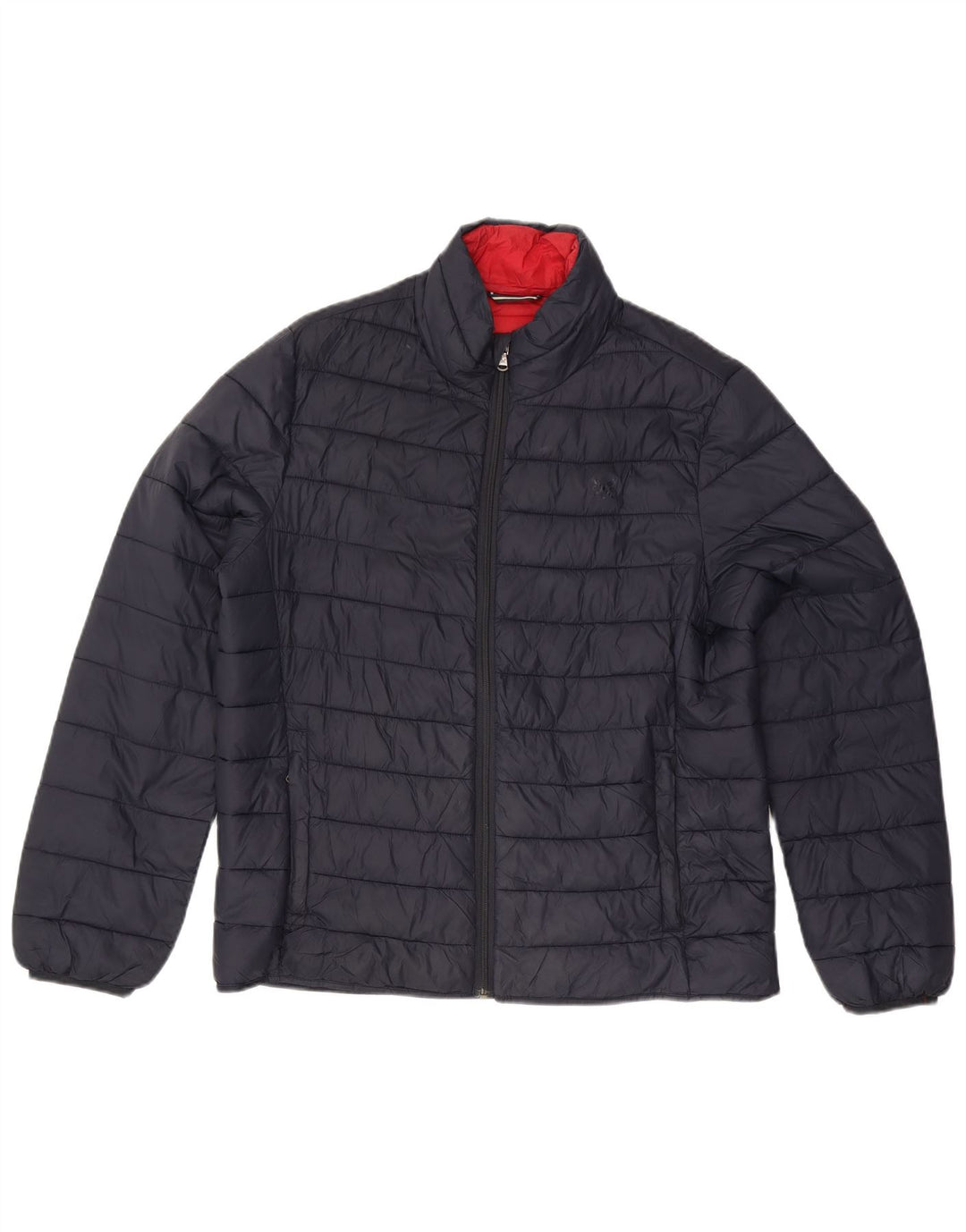 CREW CLOTHING Jaqueta acolchoada masculina Reino Unido 38 Nylon azul marinho médio