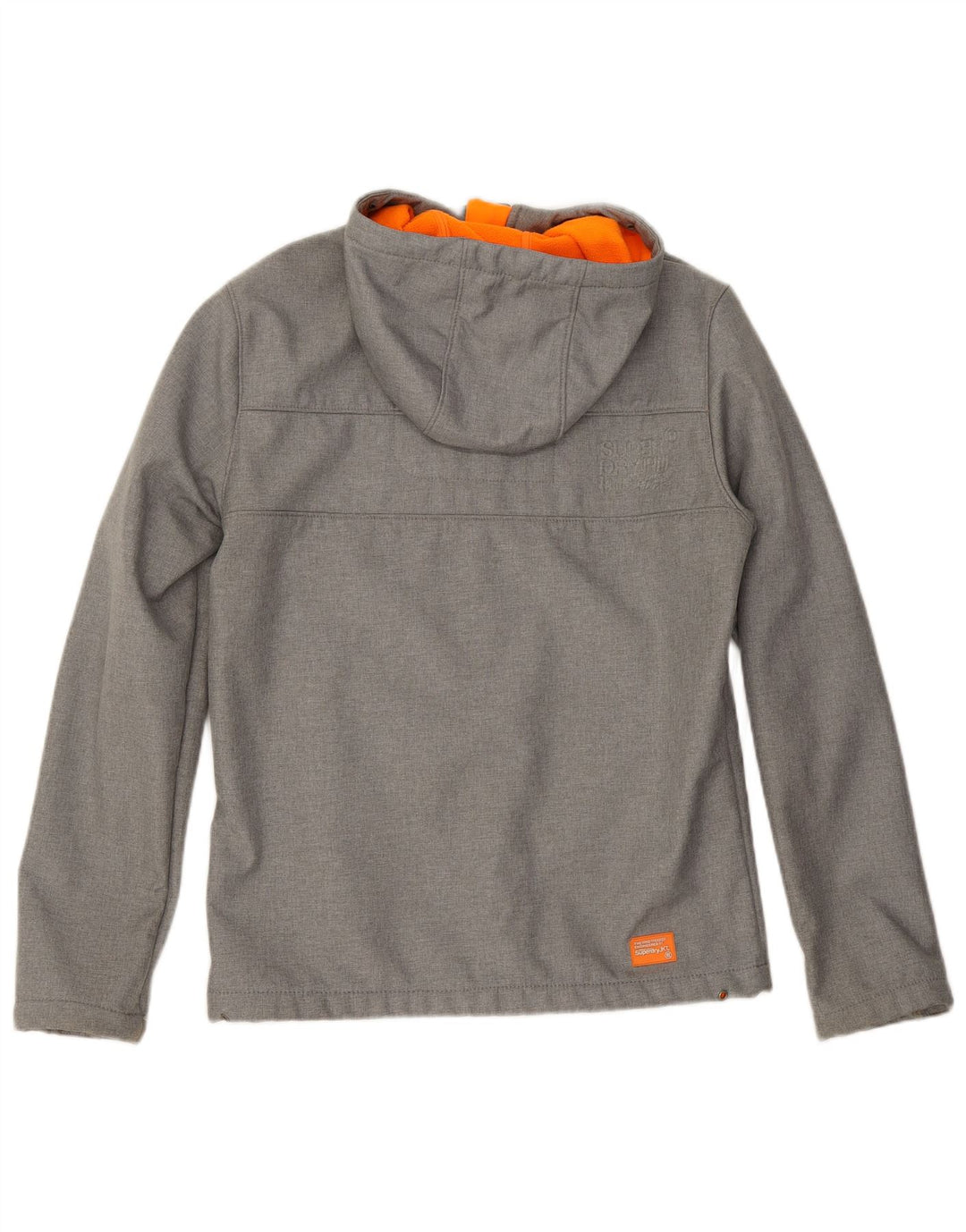 Jaqueta corta-vento masculina Superdry Windtrekker Graphic UK 38 cinza médio