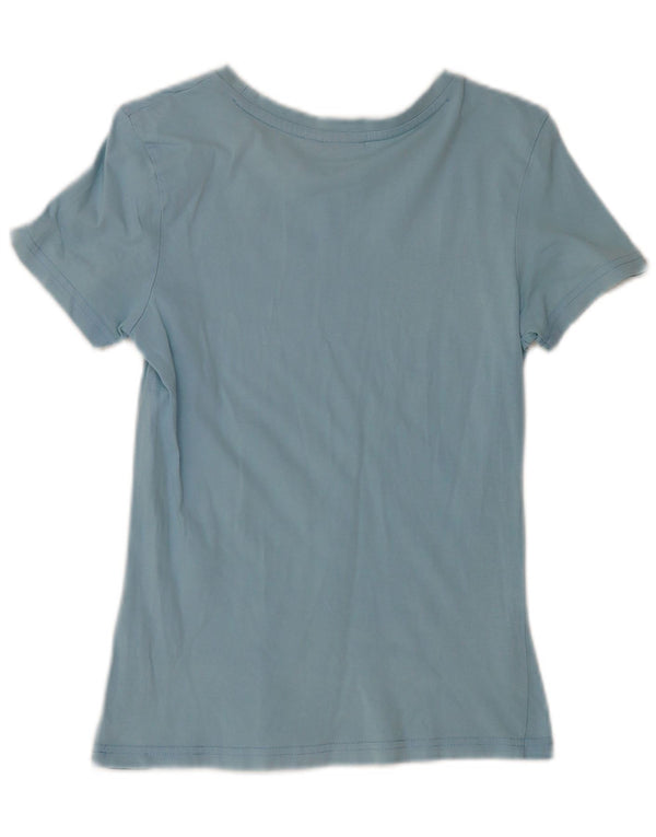 Puma Camiseta Feminina Graphic Top UK 10 Pequeno Azul