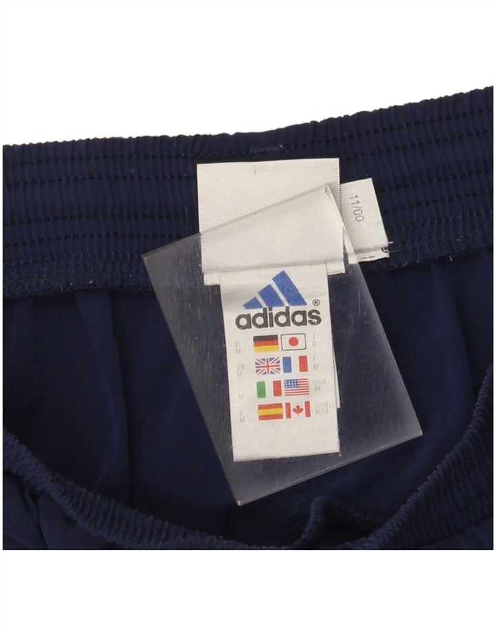 Shorts esportivos masculinos Adidas médio azul marinho poliéster