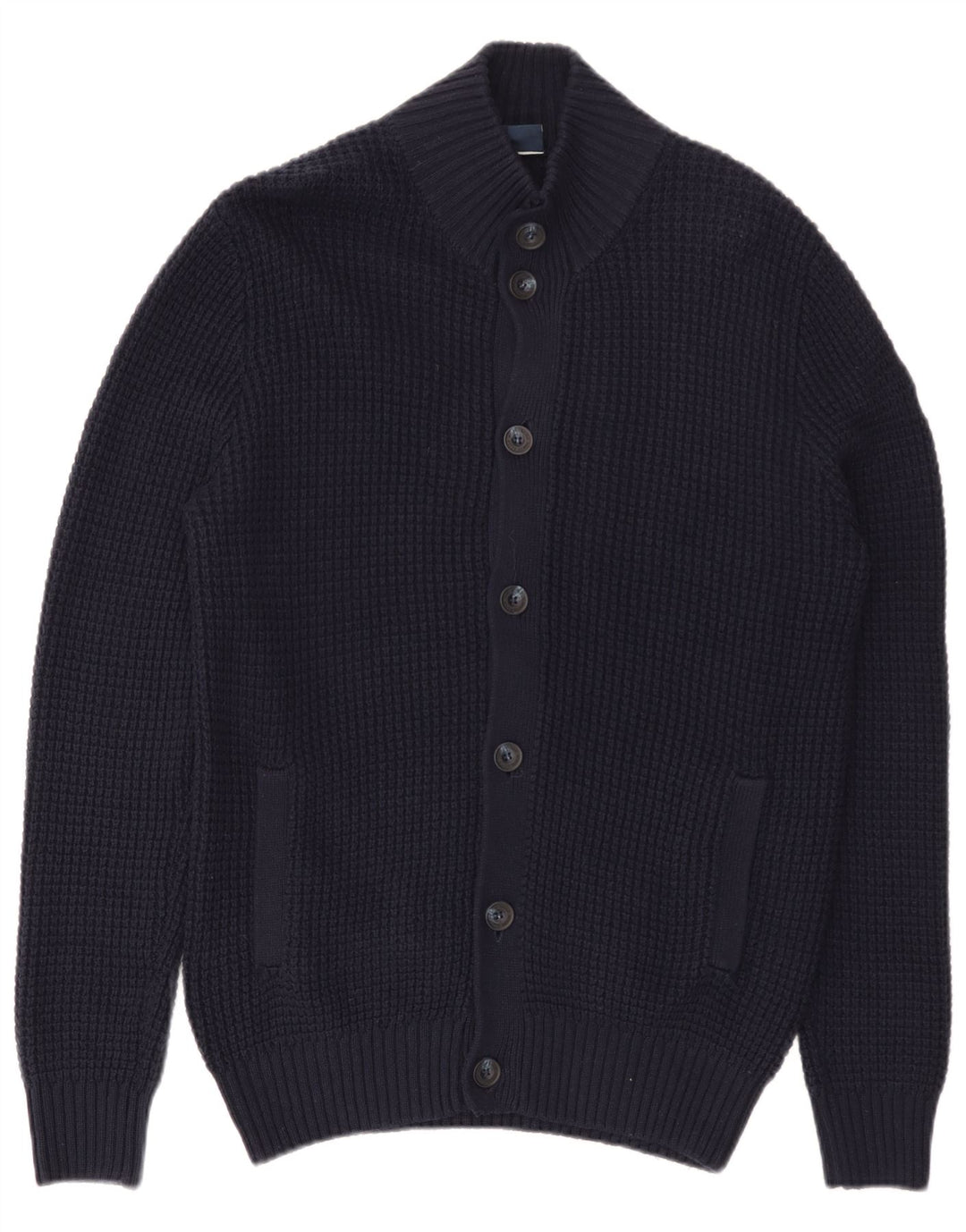 Suéter cardigã masculino North Sails médio algodão azul marinho