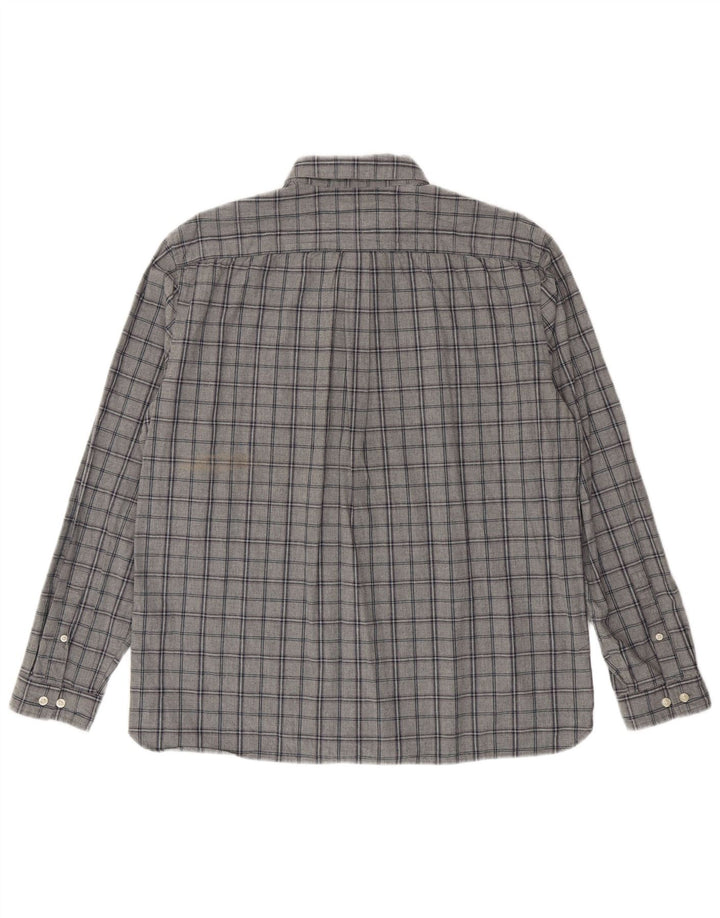 Camisa masculina Jack Wills Classic Fit XL cinza xadrez algodão