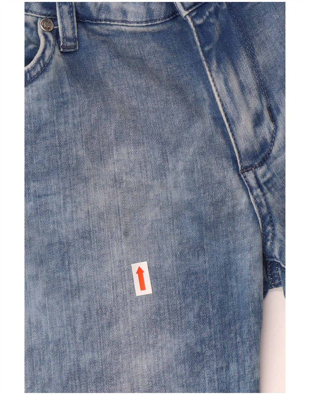 Liu Jo Jeans feminino com lavagem ácida slim W30 L25 algodão azul