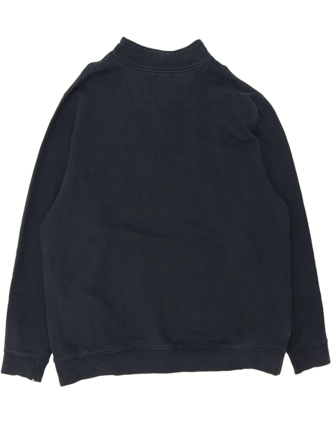 L.L.BEAN Mens Traditional Fit Zip Neck Sweatshirt Jumper 2XL Navy Blue Vintage L.L.Bean and Second-Hand L.L.Bean from Messina Hembry 