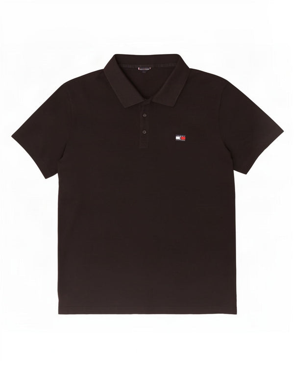 Camisa polo masculina Tommy Hilfiger XL algodão preto