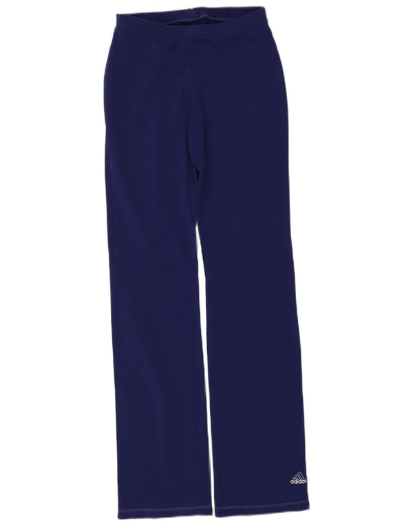 Adidas Womens Tracksuit Trousers UK 14 Medium Purple Polyamide