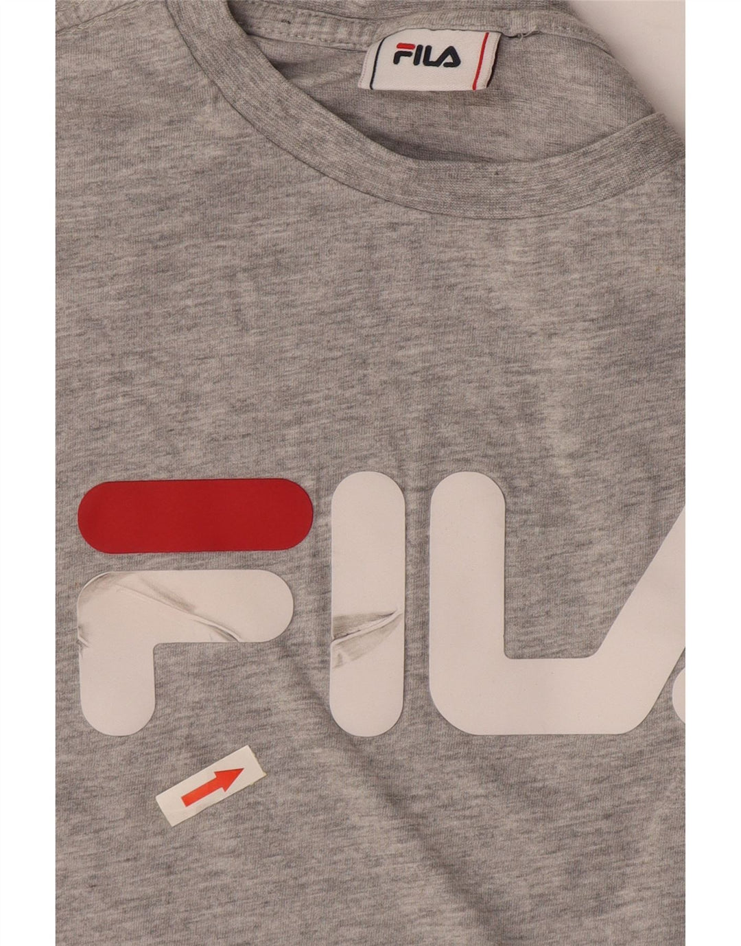 Camiseta masculina Fila Graphic Top cinza médio algodão