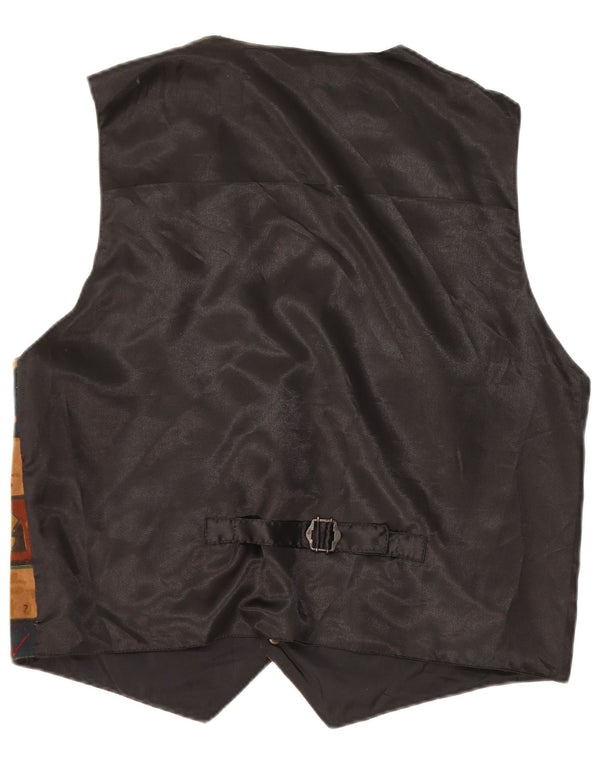 Colete masculino de camurça C&A grande couro patchwork multicolorido