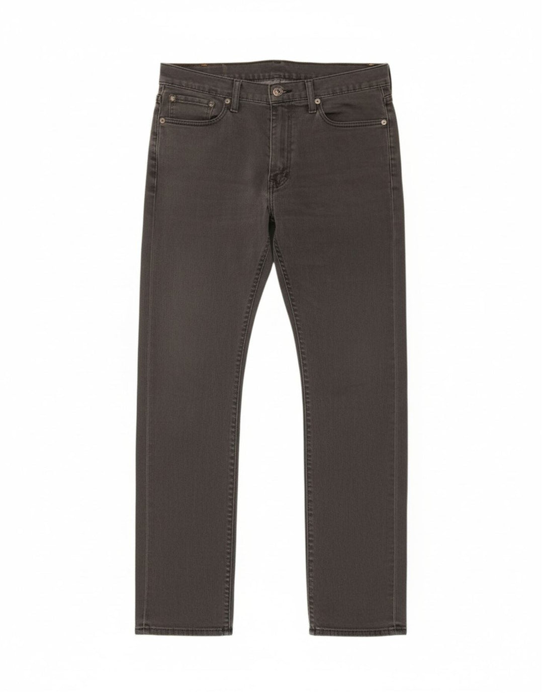 Calça jeans masculina Levi's 513 Slim Straight W33 L34 cinza algodão