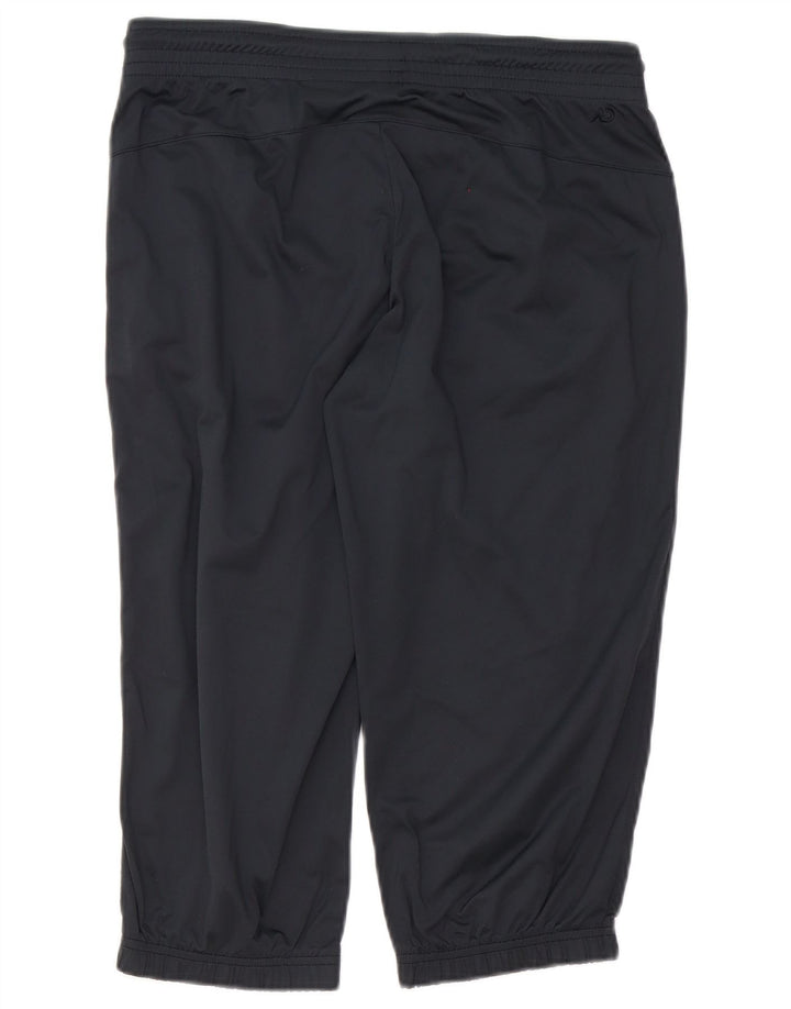 Jeans retos femininos Nike UK 14 poliéster cinza médio