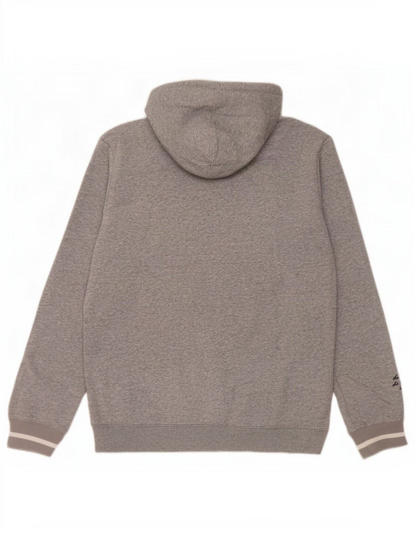 Adidas Mens Graphic Hoodie Jumper Médio Cinza Algodão Flecked