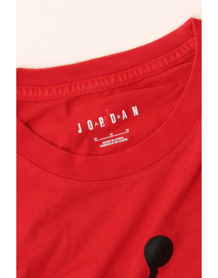 Jordan Mens Graphic T-Shirt Top Médio Vermelho