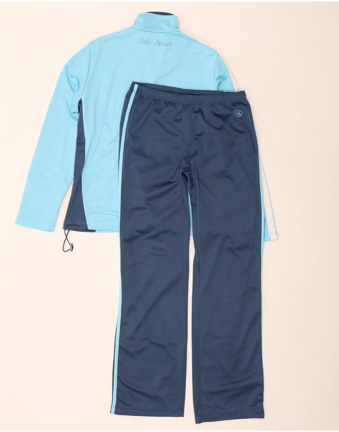 Fato de treino completo feminino F.LLI Campagnolo IT 48 XL azul colorblock poliéster